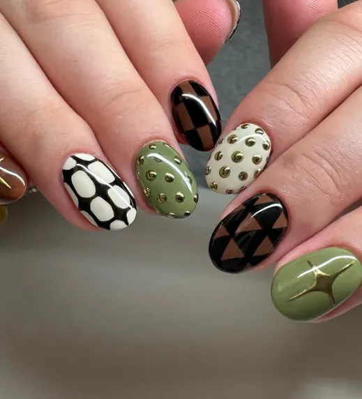 Olive And Chrome Mix